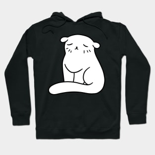 Floppy Eared White Cat Hoodie